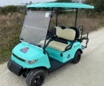 Bachelorette group riding a golf cart on Isle of Palms